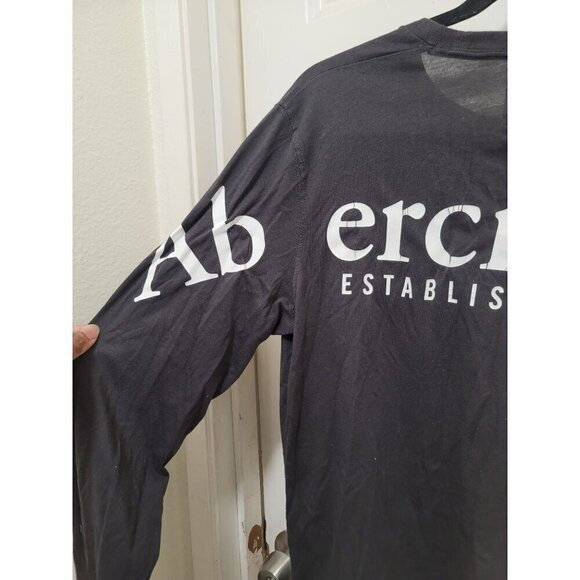 Abercrombie & Fitch Men's Soft Long Sleeve Crew Neck T-Shirt Size S - Picture 4 of 11